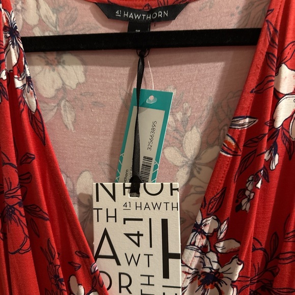 41 Hawthorn Red Floral Maxi Dress - Picture 2 of 3